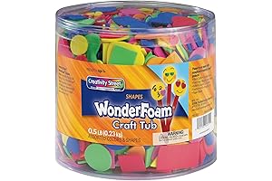 A Kaleidoscope of Colors in Foam: Chenille Kraft Wonderfoam Shapes