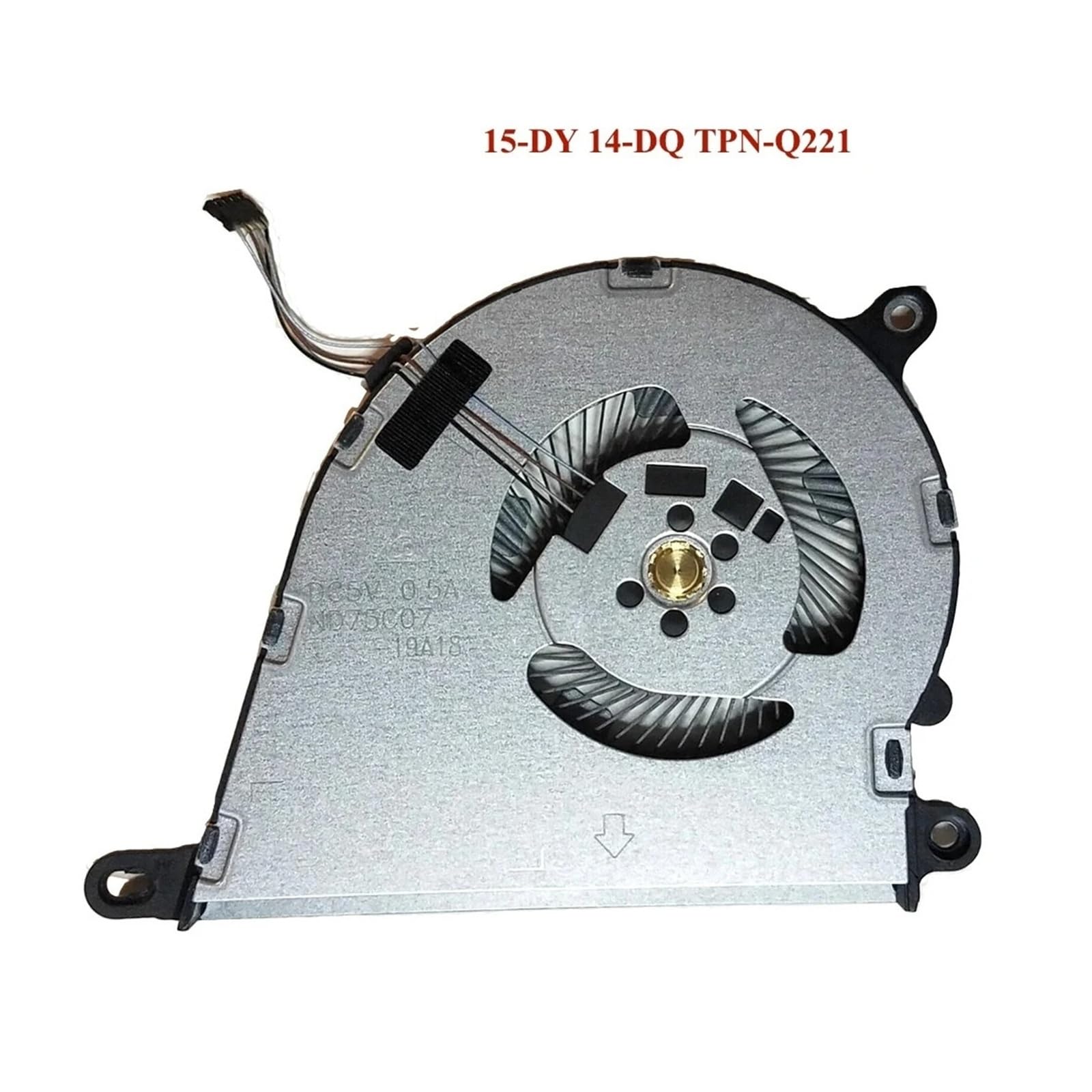 Ventilador De Refrigeración Interno De CPU for Portátil, Compatible con HP,15-DY 14-DQ TPN-Q221 ND75C07-19A18 L68133 ND55C41-19A19 De Repuesto(CPU Fan 5pcs)