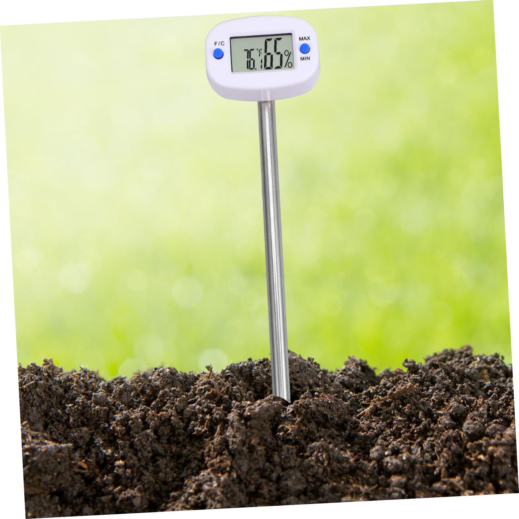 Sosoport 3pièces Thermomètre De Sol avec Testeur Humidité Température Outil De Jardinage Pratique pour Culture Saine Design Portable Et Léger avec Allongée