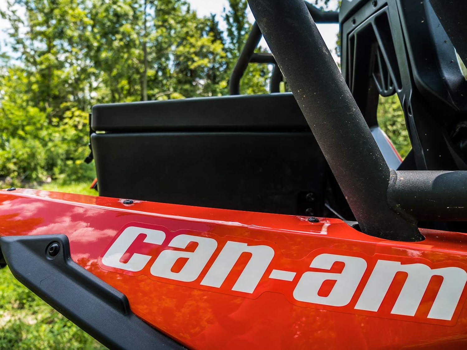 SuperATV Heavy Duty Rear Insulated Cooler/Cargo Box for 2013+ Can-Am Maverick | 2014+ Can-Am Maverick MAX | Multi Function UTV Storage with Mounting Kit | Sealed Lid Keeps Ice In & Mud Out