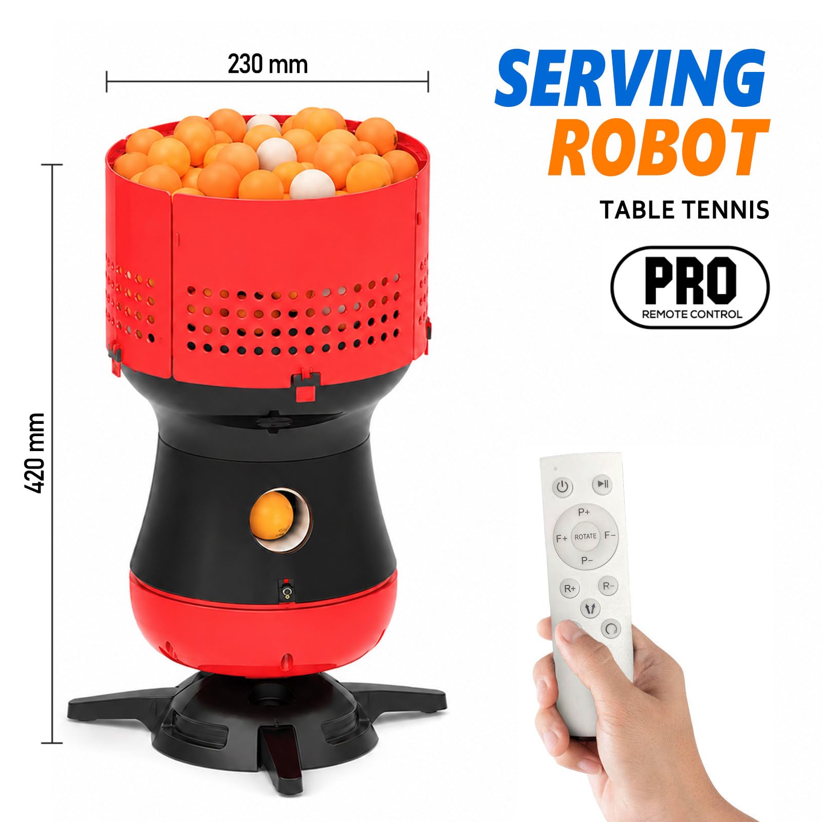 Máquina de Servicio de Ping Pong, Lanzador Automático de Tenis de Mesa