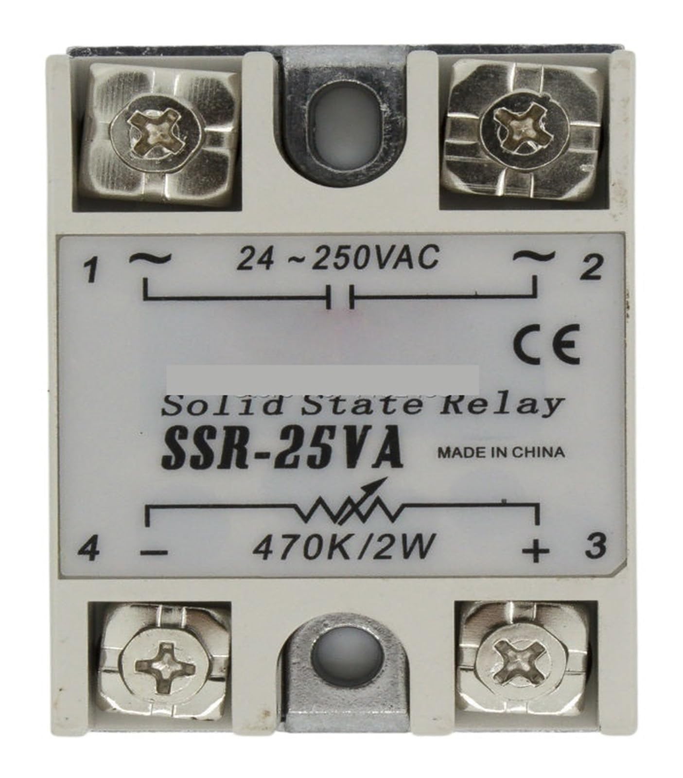 Ltrajuynh One Color Ssr-25Va-220V Single Phase Resistance To Ac 25A 220V Solid State Voltage Regulator Special For 220Vac 25Va-220V Ssr