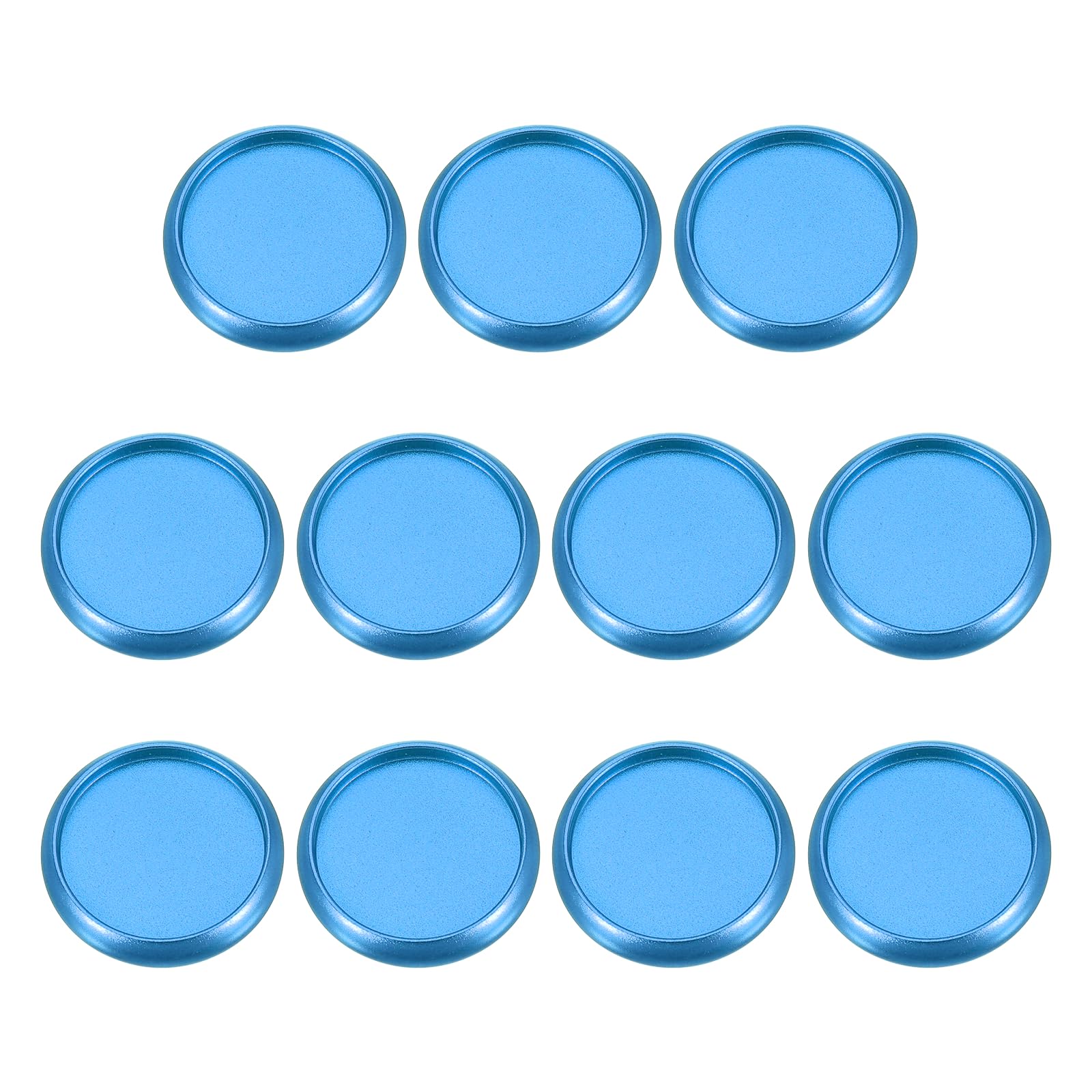 PATIKIL 24mm 8/9" Blue Round Book Binding Discs, 11 Pcs Aluminum Alloy Discbound Expansion Discs Round Binder Rings for DIY Notebook Planner