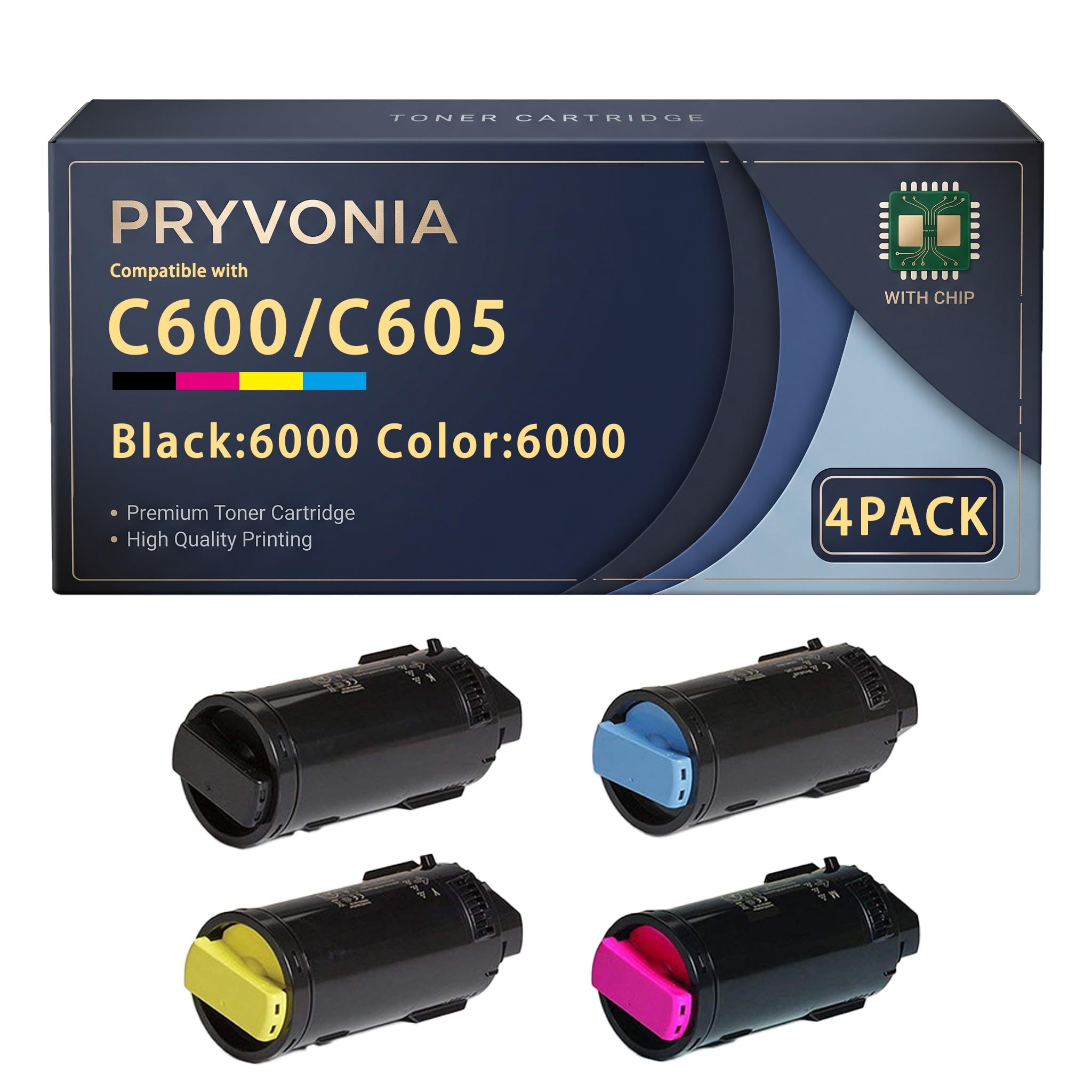C600 C605 toner 4-pak do Xerox VersaLink C600 C605, 106R03899 106R03896 106R03897 106R03898, CMYK Standard Capacity, czarny cyjan magenta żółty każdy 6000 stron
