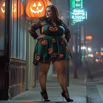 MANZI Plus Size Sheer Pantyhose for Women Black Polka Dot Tights Patterned 20D Sexy Stockings
