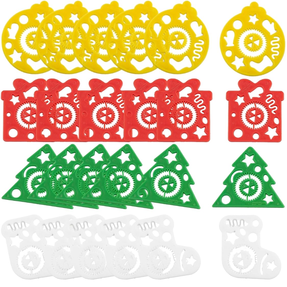 Fun Express Christmas Stencils - 24 Pieces