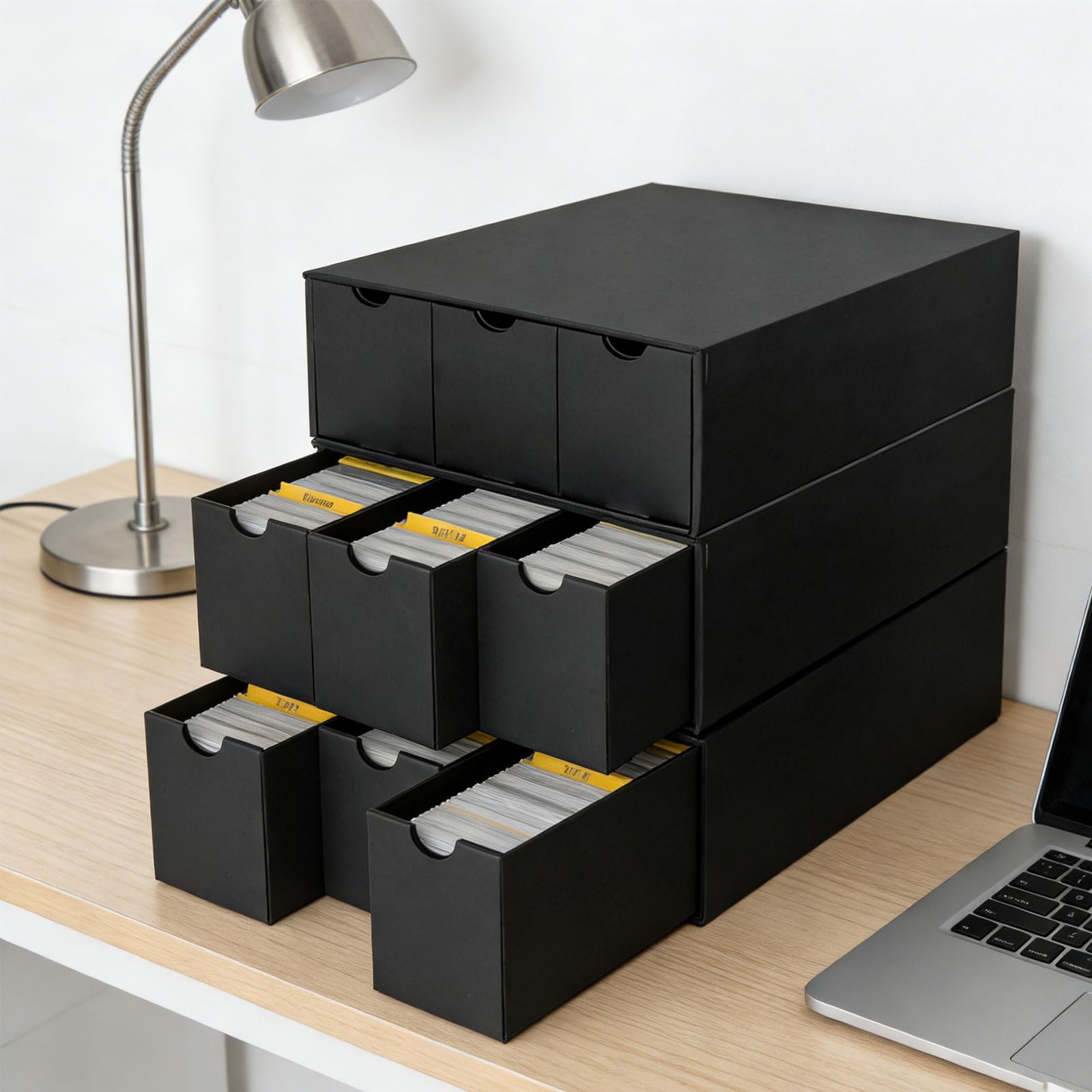 Generico Vetrina per Carte Portatile con Scomparti Multipli, 12 Squares | Organizzatori carte versatili, riciclabili eleganti con scomparti multipli per riporre e organizzare oggetti