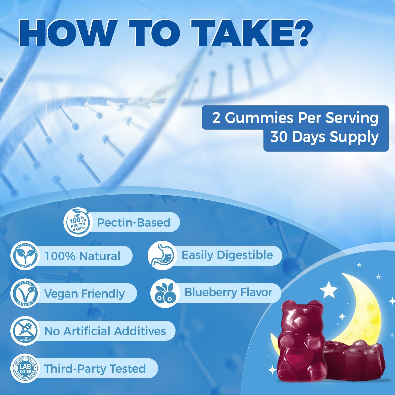 Glycine 3g Gummies, Organic L-Glycine Supplements with L-Theanine for Sleep — Amazon image 8