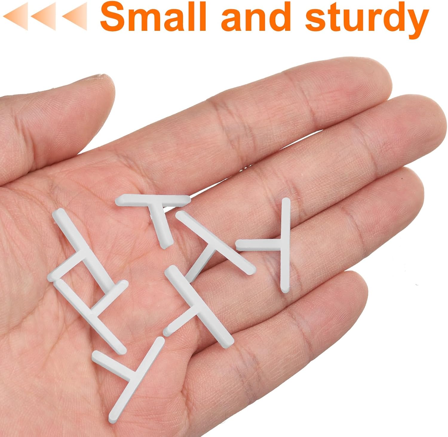 HARFINGTON 100pcs Tile Spacers 2mm Hard Plastic t Type Tiles Leveler Spacer Installation Ceramic Spacing Clips for Wall Floor