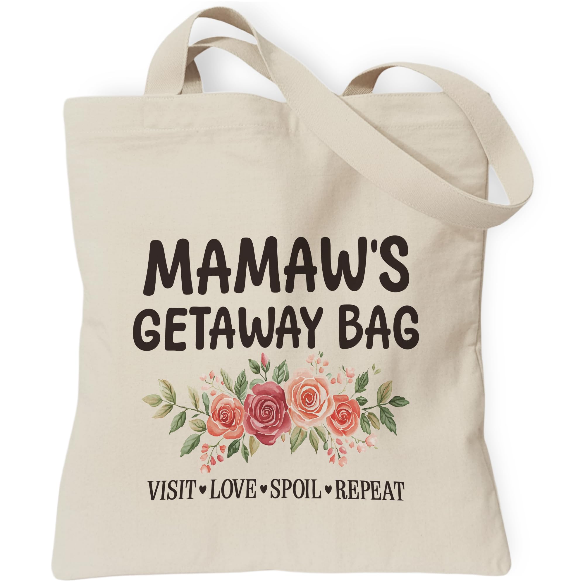 TOTEUSVIA Aesthetic Inspirational Gift Tote Bag, Gifts for Grandma Mom Friend Canvas Bag with Inner Pocket