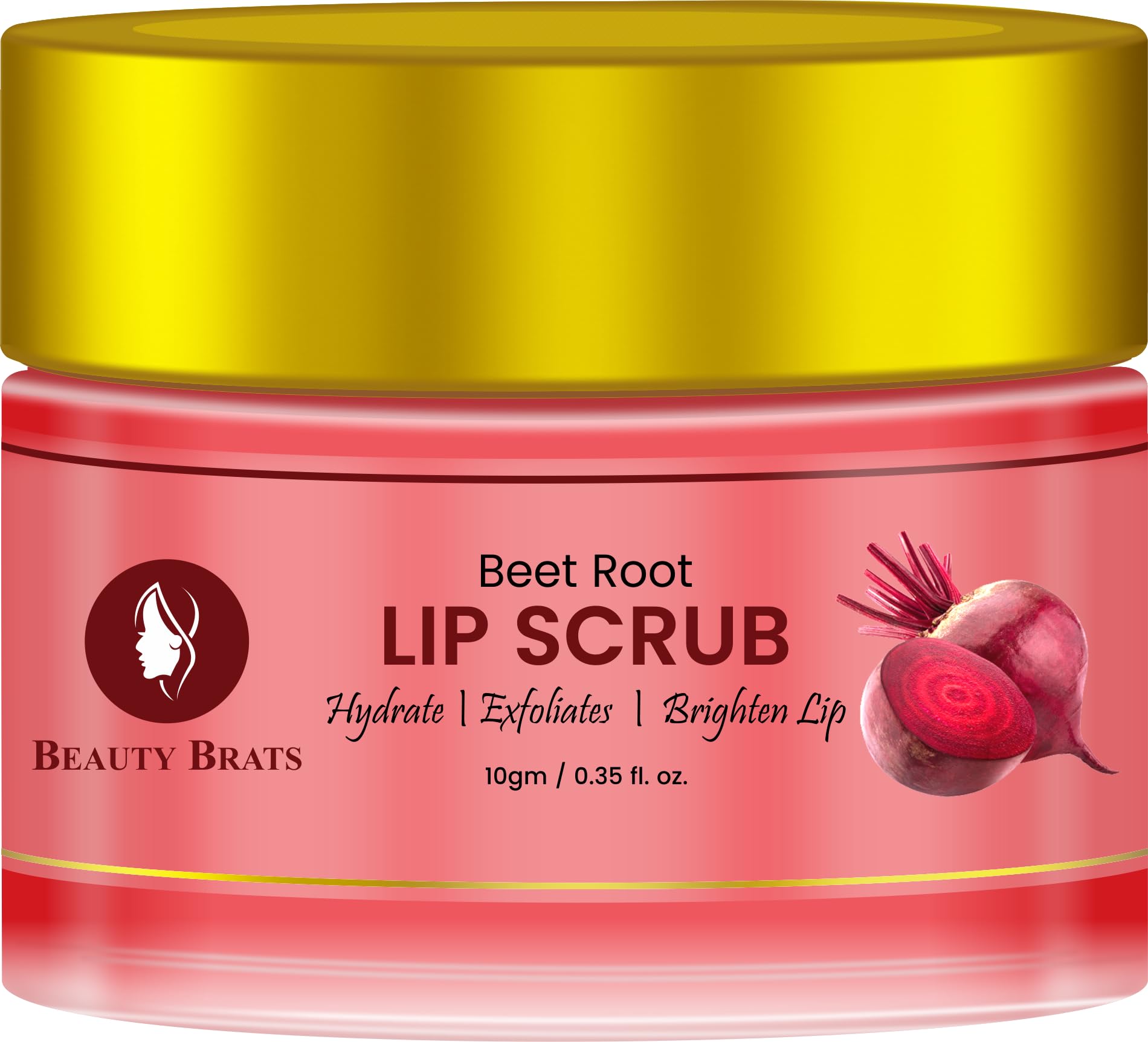 Amazon.com : Beauty Brats Lip Scrub Beetroot 0.35 fl/oz : Beauty