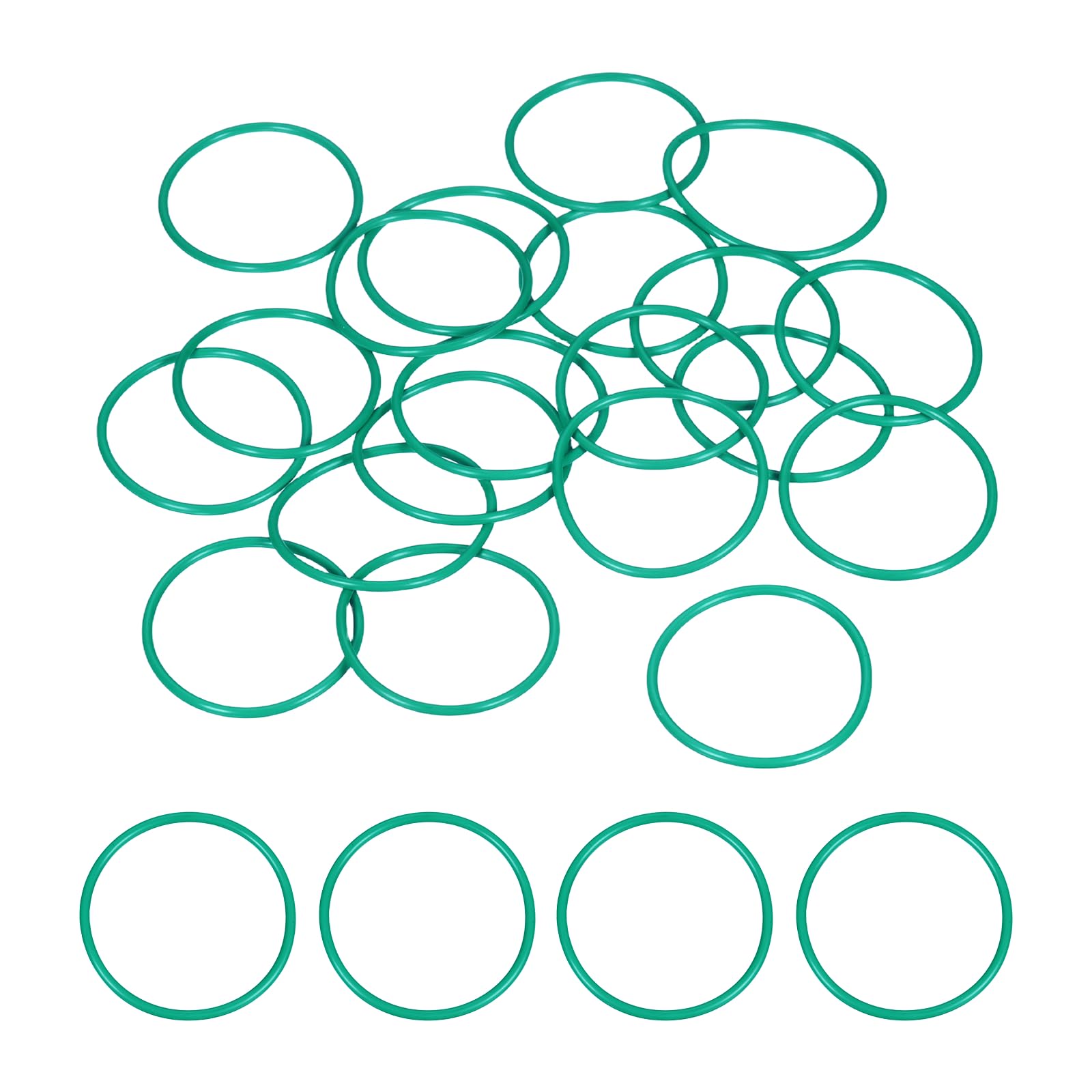 PATIKIL 20 Pcs Fluorine Rubber O-Rings 42mm OD 38mm ID 2mm Width Metric Round Sealing O Ring Seal Gasket for Machinery Industrial Engines Plumbing Faucet Hose Automotive