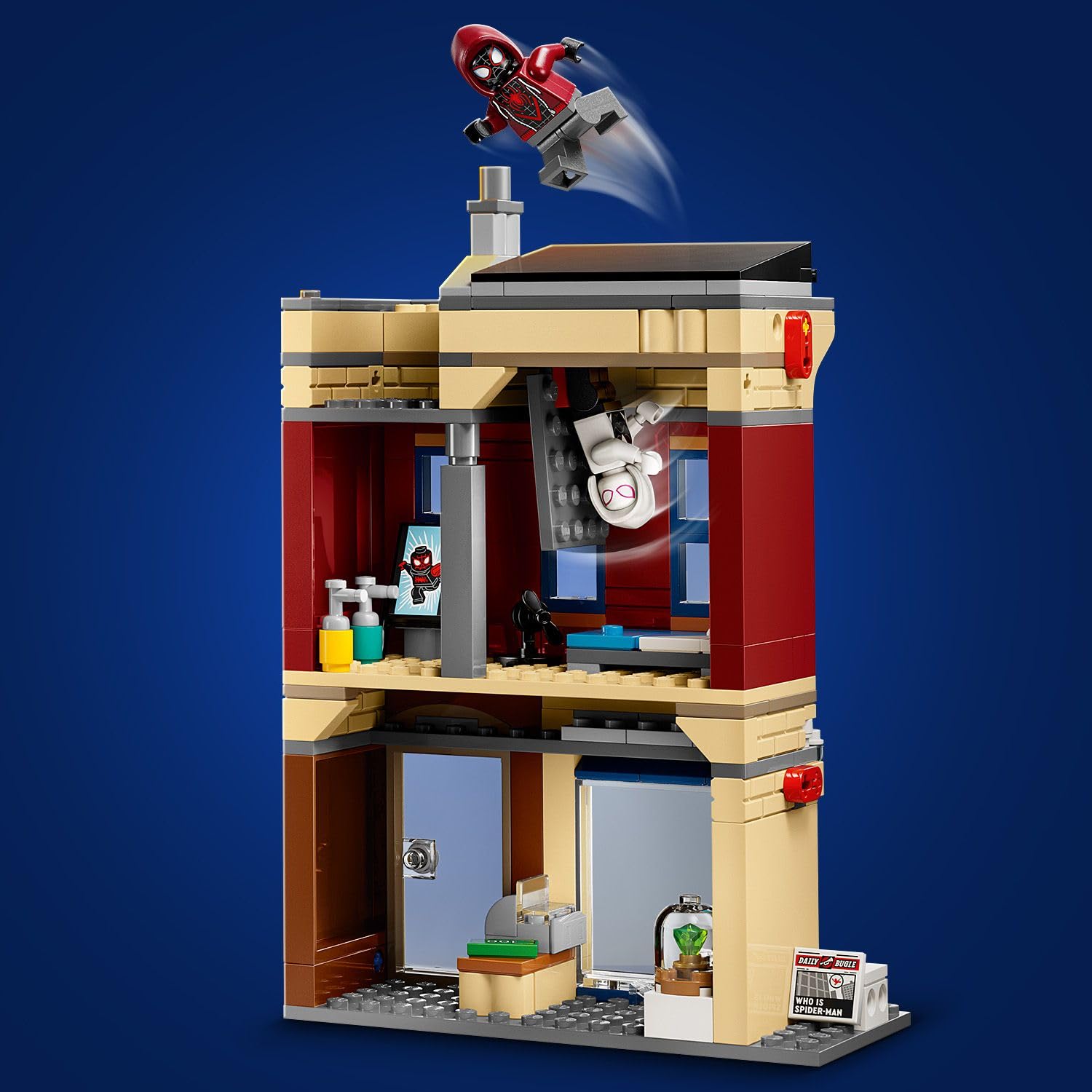 LEGO | Marvel Spider-Man i Oscorp 76324 | Zestaw dla dzieci, z figurkami i budynkiem, prezent dla fana Spider-Mana 10+, klocki dla chłopca i dziewczynki, 808 elementów