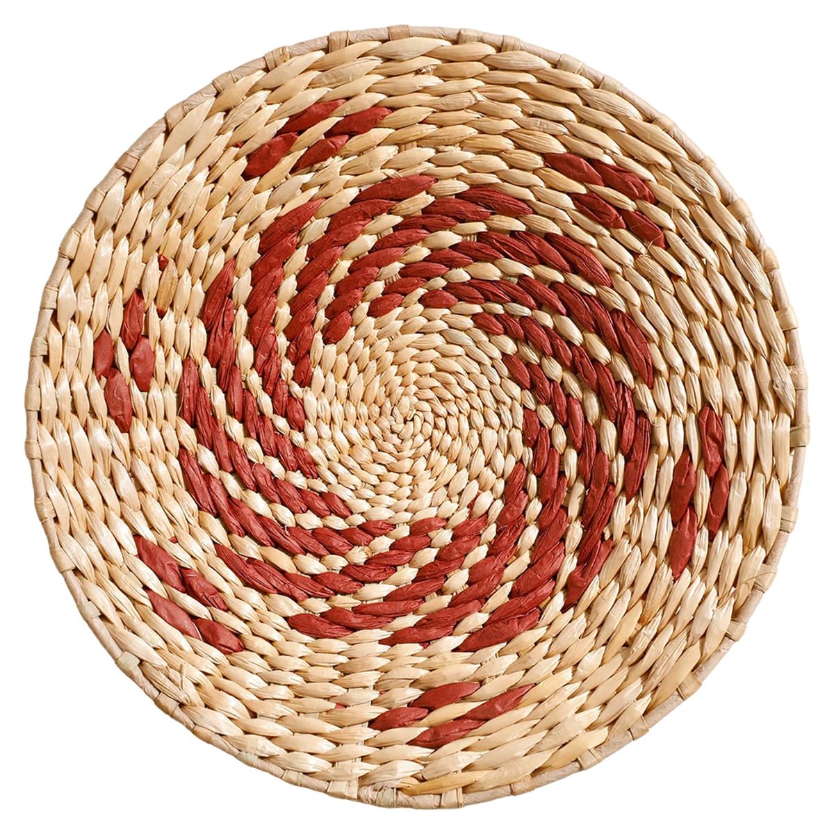 Décoration murale en panier tressé de 30cm, jonc de mer résistant pour salle de bain