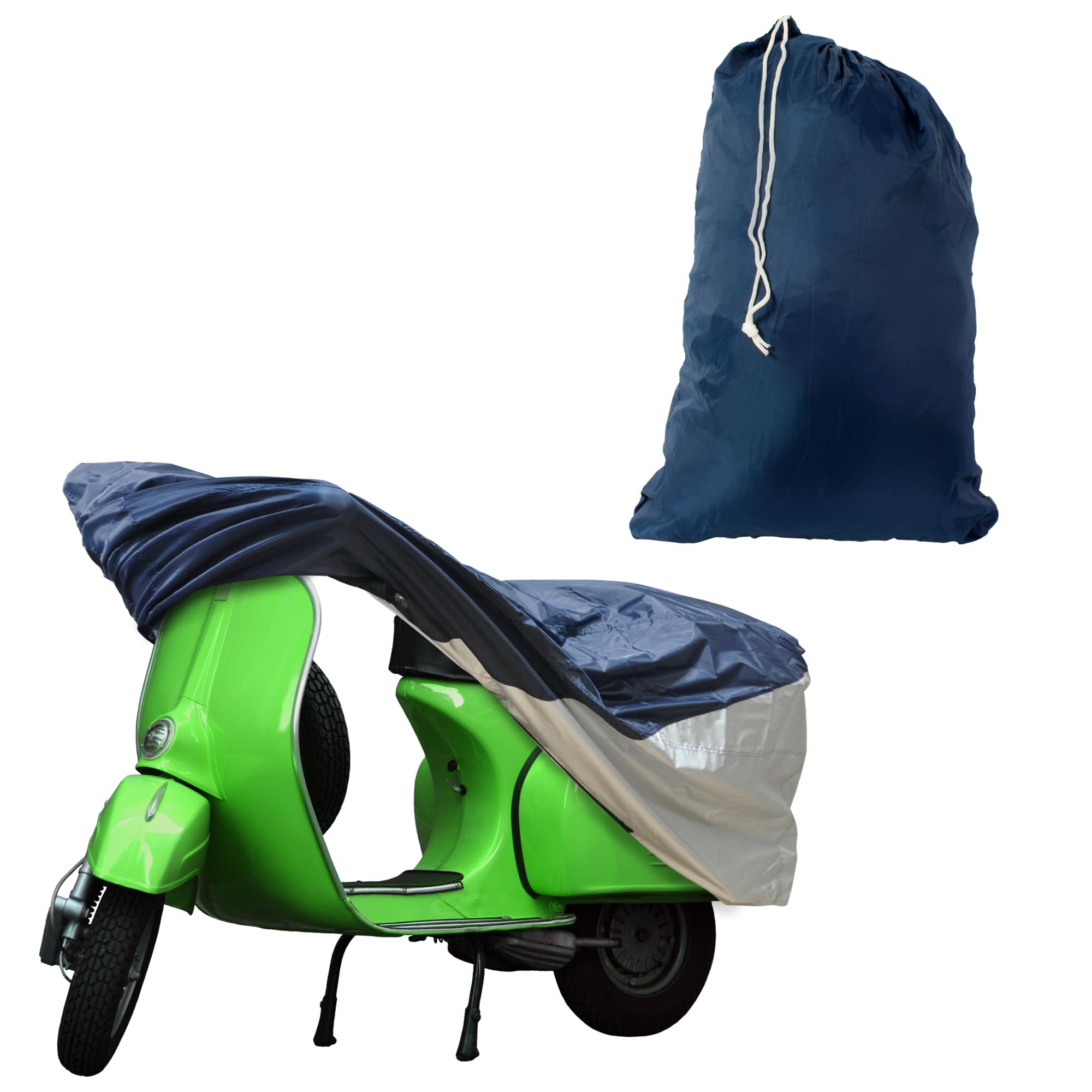 Detailer’s Preference Polyester Scooter Cover, Heavy-Duty Weather Protection, Scratch-Free Design, Compact Storage Bag, Fits Scooters Up to 60 Inches