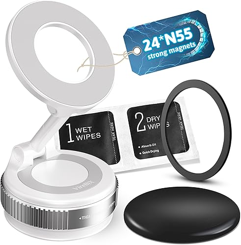 Miniatura 8 de Soporte magnético para automóvil, soporte magnético para teléfono para tu automóvil, soporte de teléfono de automóvil para Magsafe [24 imanes