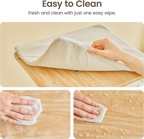 Miniatura 6 de MWPO Árbol moderno para gatos, torre de madera de lujo de 63 pulgadas para gatos de interior, perchas grandes con cojines suaves, condominio para