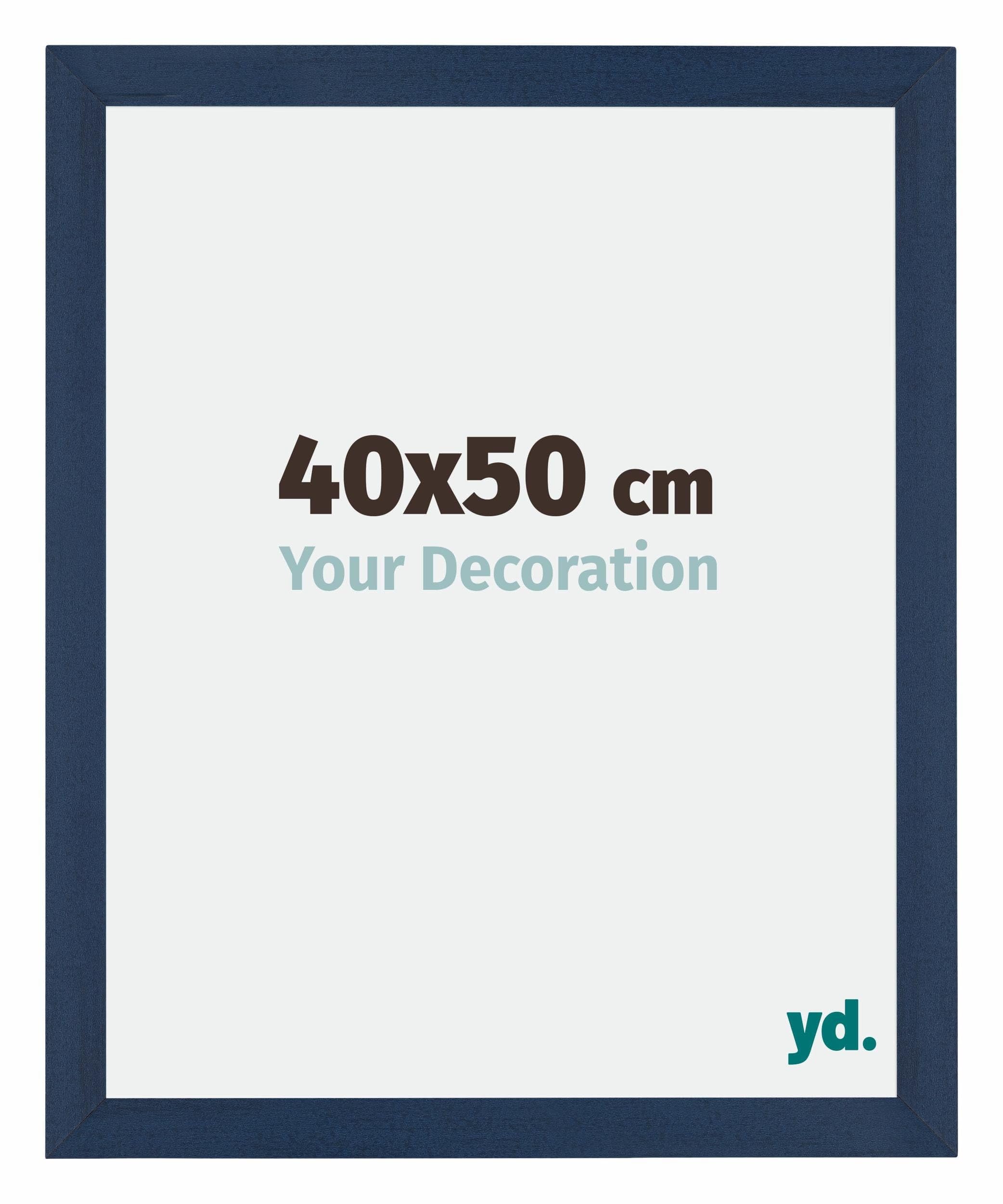 Your Decoration - Picture Frame 40x50 cm - Dark Blue Swept - Decorative Wall Frame in MDF with Antireflection - Frame 40x50 - Mura
