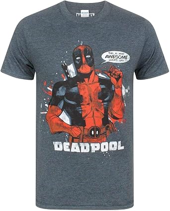 Deadpool Marvel T-Shirt Men Short Sleeve Character Costume Top