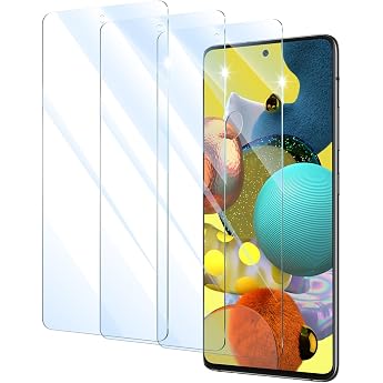 Pack of 3 Screen Protectors for Samsung Galaxy A51/A52/A52S/A53 Tempered Glass Film Tempered Glass Film 9H Hardness Screen Protector HD Clear Anti-Scratch