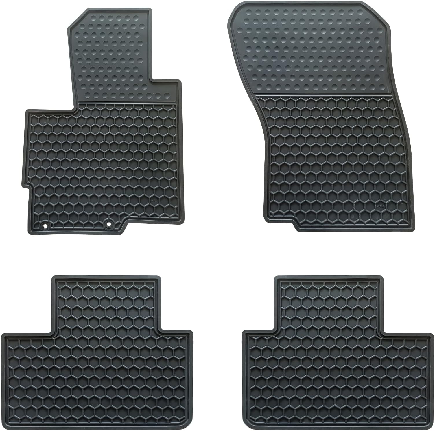 Car Floor Mats Custom Fit for Mitsubishi Outlander (Only Sport Models) 2024 2023 2022 2021 2020 2019 2018 2017 & 2016-2011 Odorless Rubber (All Weather) Floor Liners Black