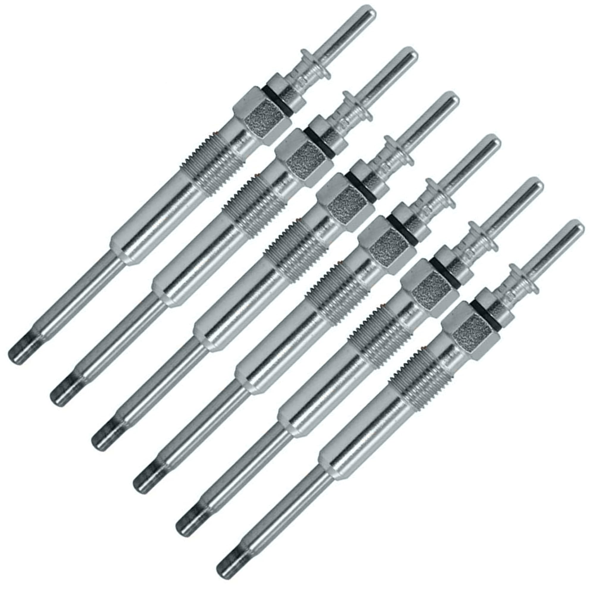 (Lot de 6) Bougie de préchauffage pour E46 318d 320d 330d E39 520d 525d 530d E38 730d X5 E53 3,0d Omega B 2,5 Dti= 0100226362 GN024 0250202103 Y-507J 345132