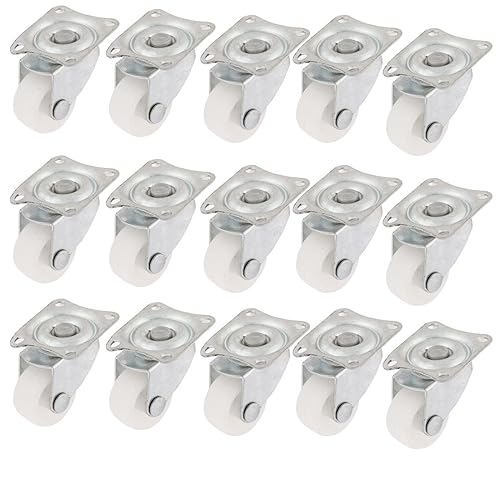 IIVVERR Silla de escritorio de oficina 1 pulgada de diámetro rueda superior placa montada rueda giratoria rueda 15 unids (silla de escritorio de