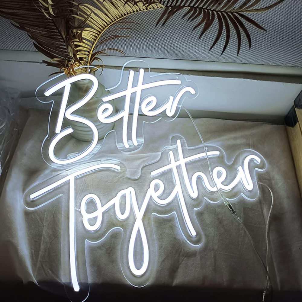 結婚式 ネオンサイン ネオンライト better together Amazon | Better Together ネオンサイン、結婚披露宴の装飾ライト