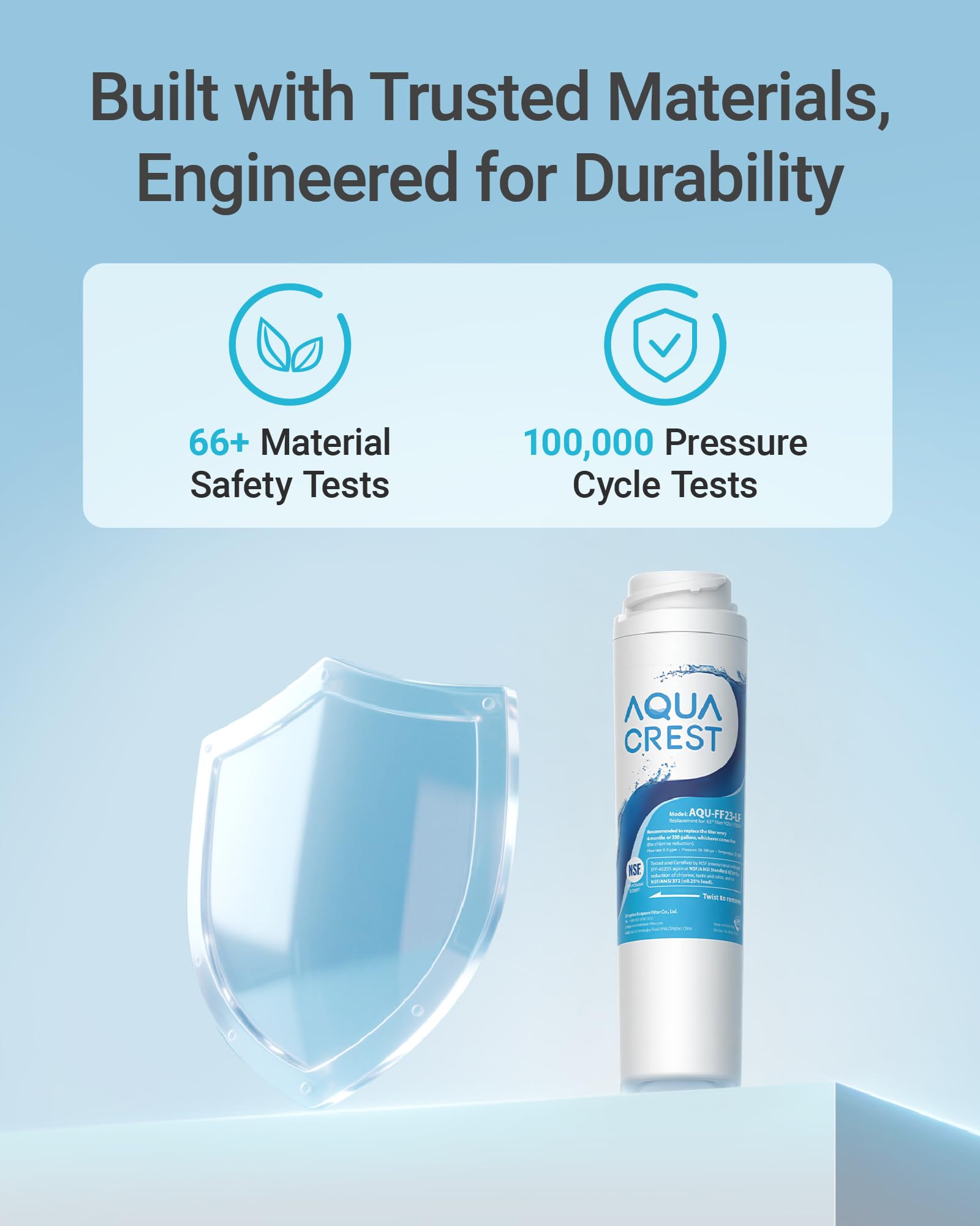 AQUA CREST GE Water Filter Replacement - Cleaner Water -6