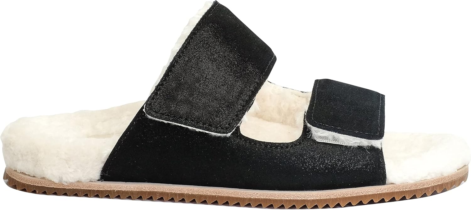 REVITALIGN Women's AMELIA ORTHOTIC SLIPPER Black 12 Wide