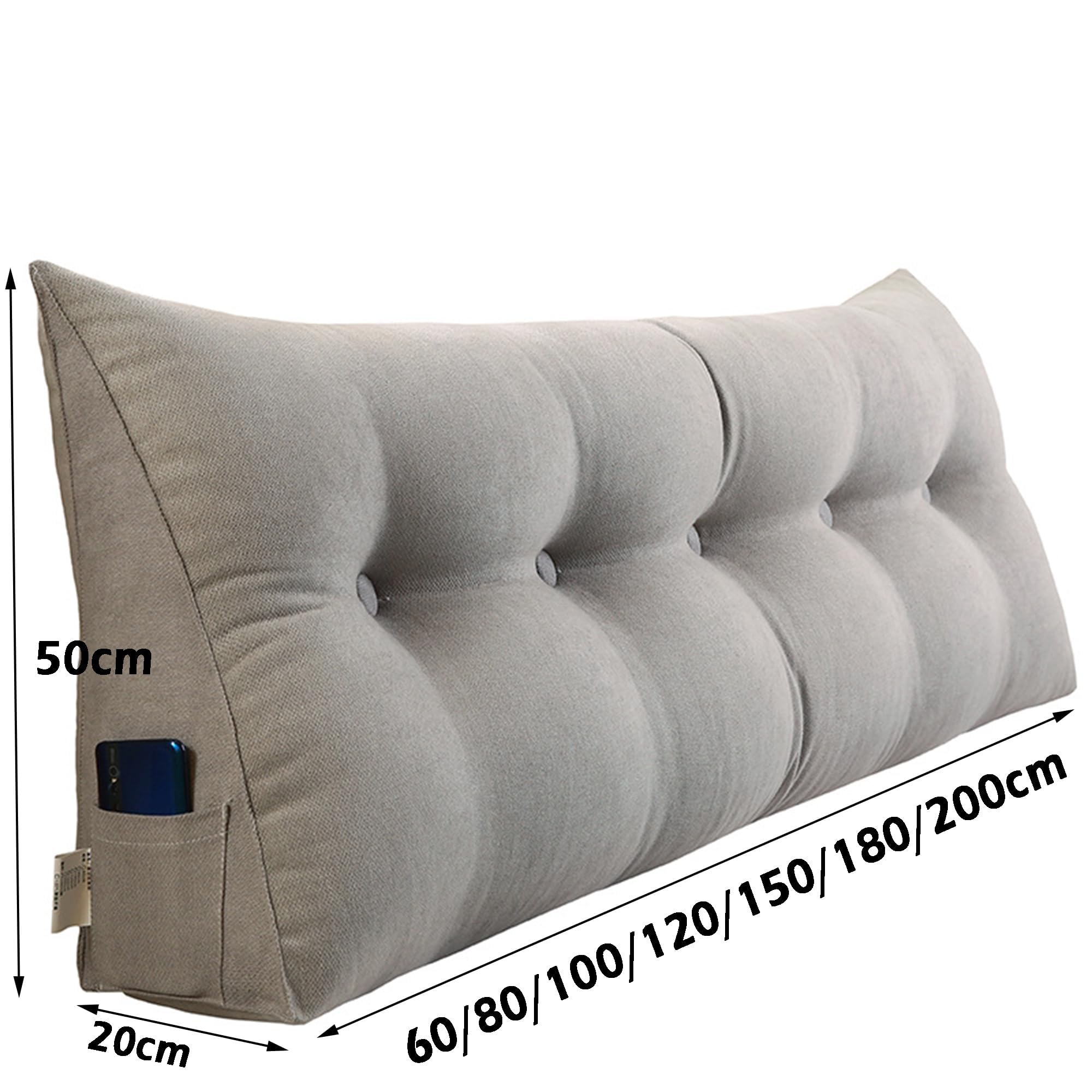 Almohada lumbar triangular de cabecero para ventana salediza, sofá tatami de dormitorio, reposacabezas de cama, soporte de espalda, cojín de respaldo para lectura, almohada de descanso para