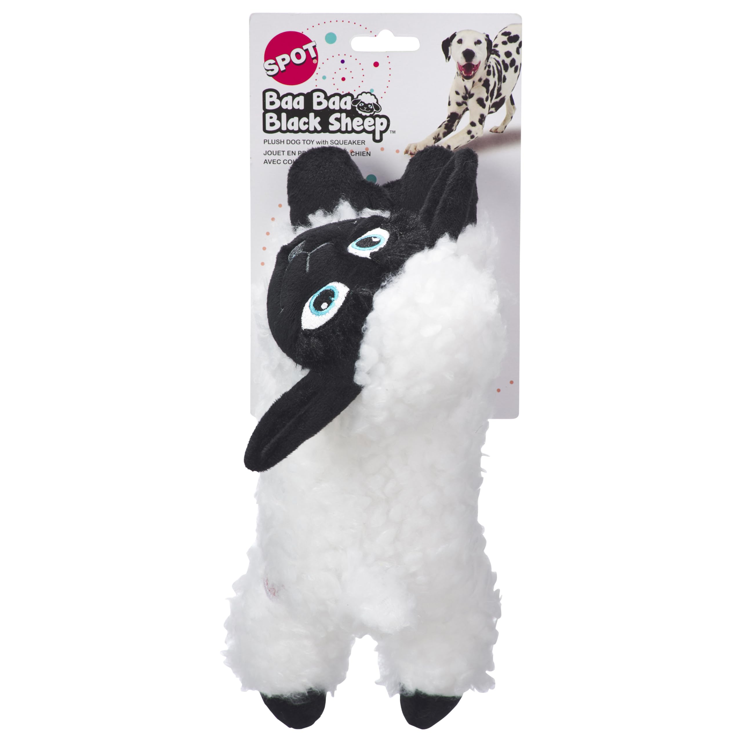SPOT Baa Baa Black Sheep Plush Dog Toy - Cute and Cuddly Fleece