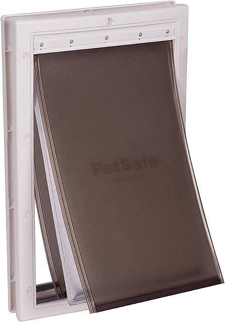 PetSafe Extreme Weather Pet Door Large, Easy Install, Insulating, Weather Proof, Energy Efficient, 3 Flap System