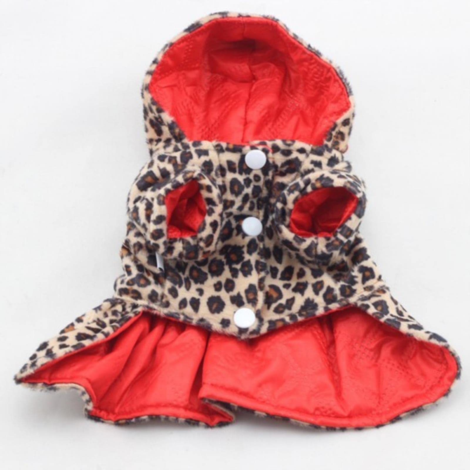 Manteau chiens costume de chiot d'hiver double face à capuche style A taille L