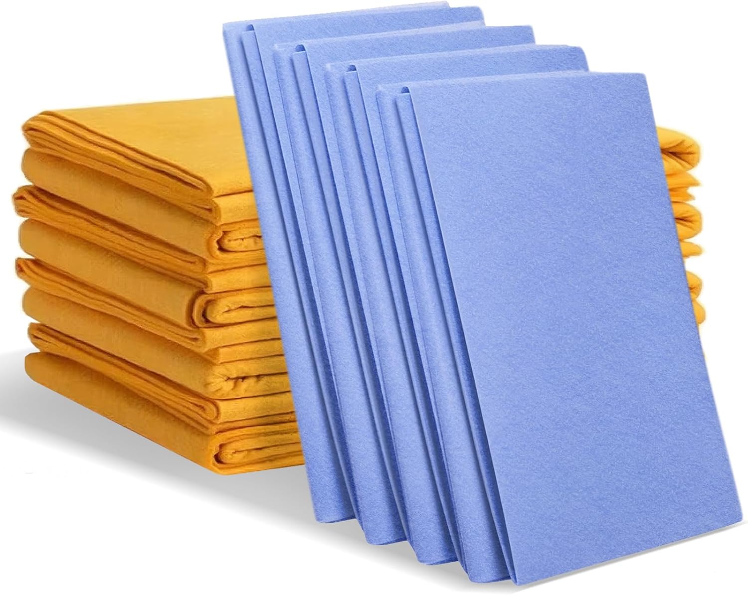 8 Pack Super Absorbent Cleaning Shammy Cloths – Multi-Purpose Reusable Non-Woven Towels for Kitchen, Bathroom, Car, Pet Messes, Window, Floor, Home Cleaning Supplies