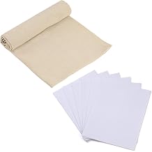 Linen Needlework Fabric with 14 Count 6 Pcs Cross Stitch Fabric