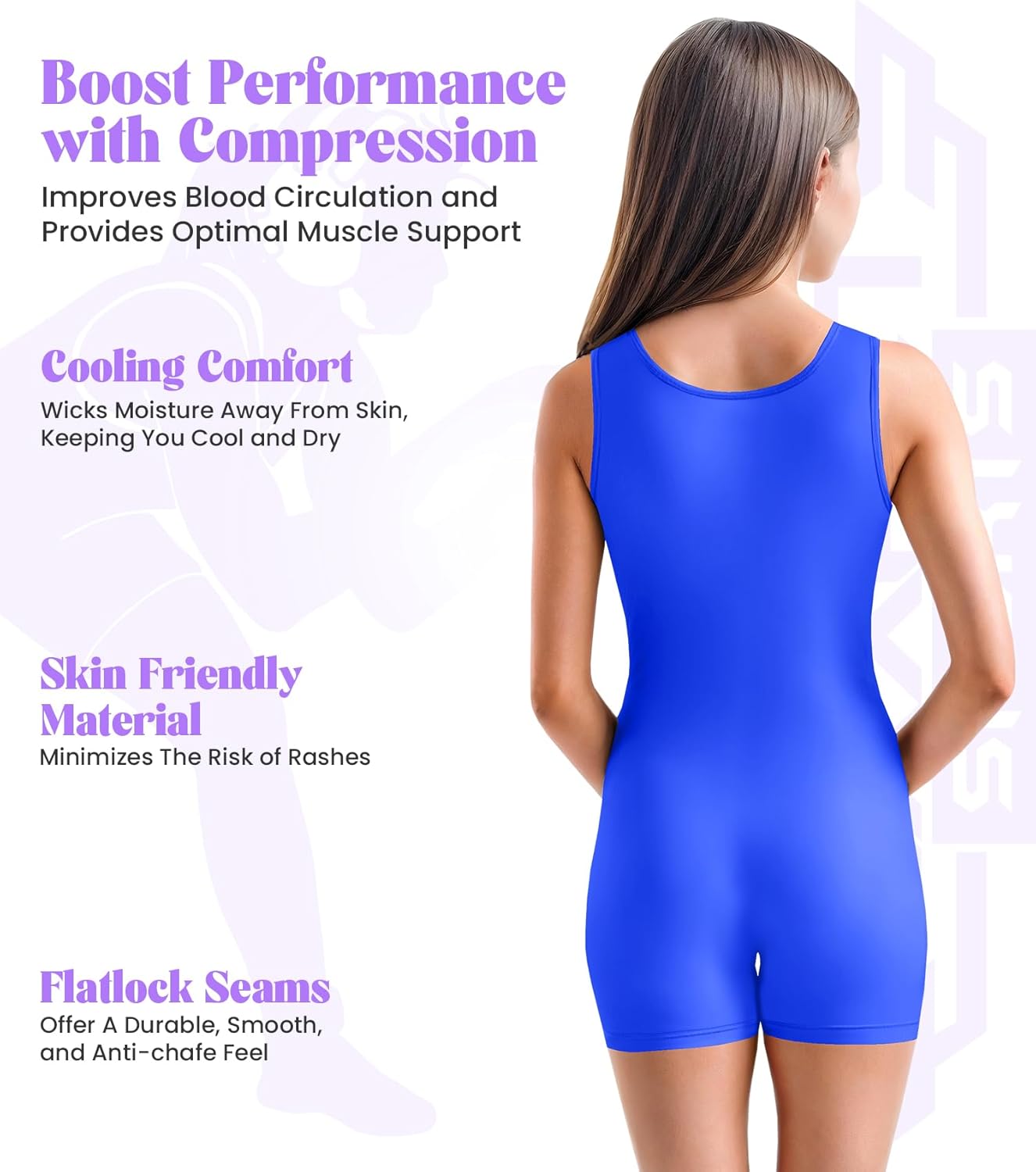 Exxact Sports Youth Girls Wrestling Singlet – High-Cut, Full-Coverage Kids Wrestling Singlets For Girls
