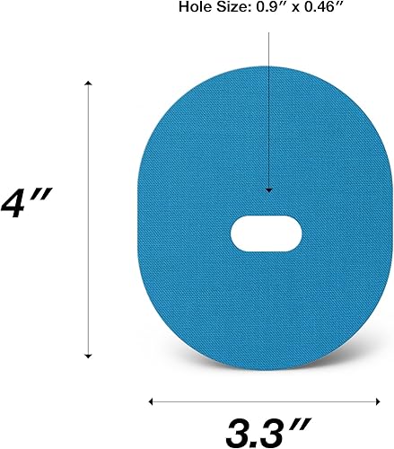 Miniatura 3 de SIMPATCH Guardian, parche adhesivo Enlite (paquete de 25) - Adhesivo impermeable, parches CGM (azul)