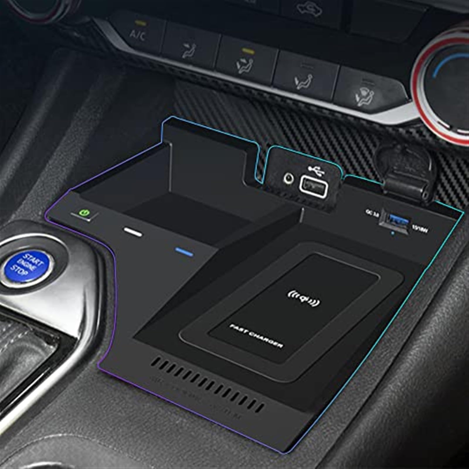 Bezprzewodowa ładowarka samochodowa 15 W Bezprzewodowa ładowarka samochodowa Qi Pad Uchwyt samochodowy na telefon z portem ładowania USB, dla NISSAN, Sylphy 2020-2021 Bezprzewodowa ładowarka s