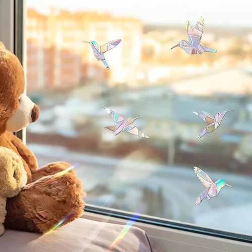 Miniatura 5 de 48 calcomanías estáticas de pájaros para ventana, anticolisión, para ataques de pájaros, alerta de cristal, disuasorio de pájaros, evita que los