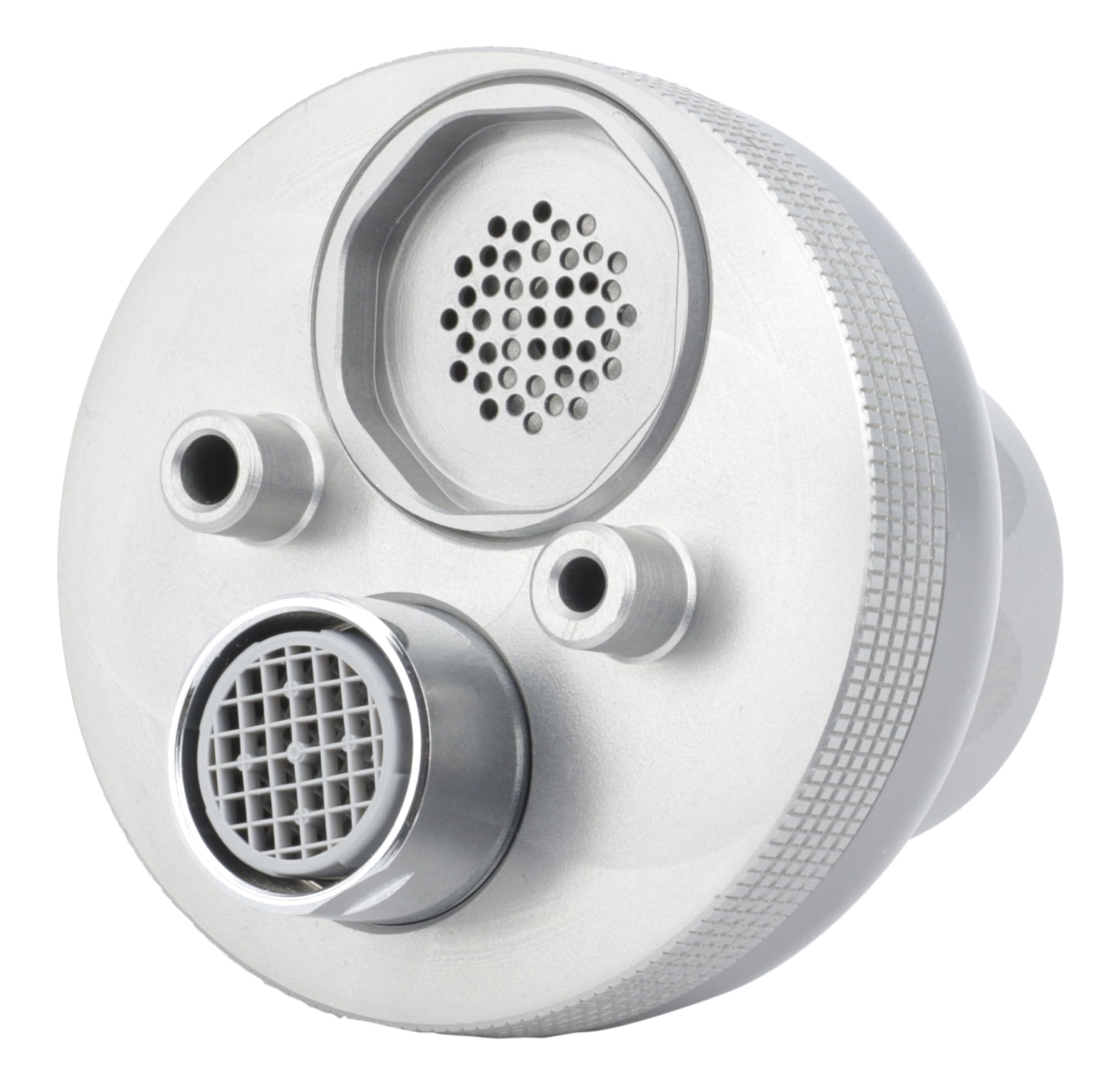 Boutté PPFR d'arrosage 100% métal Pistolet pomme multifonction avec raccord rapide, Argent