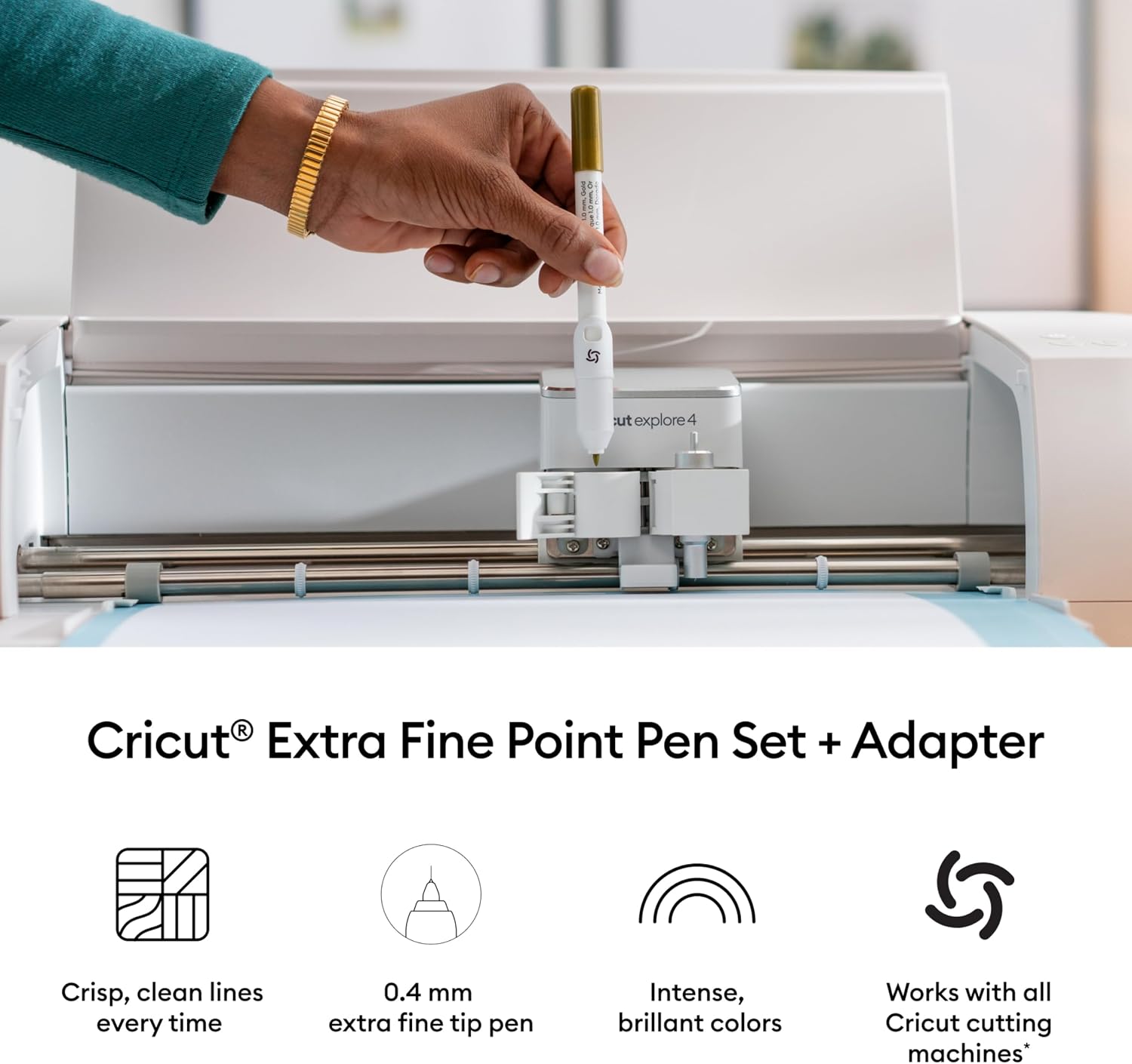 Cricut® Fine Point Pens, 0.4 mm (32 ct) + Adapter