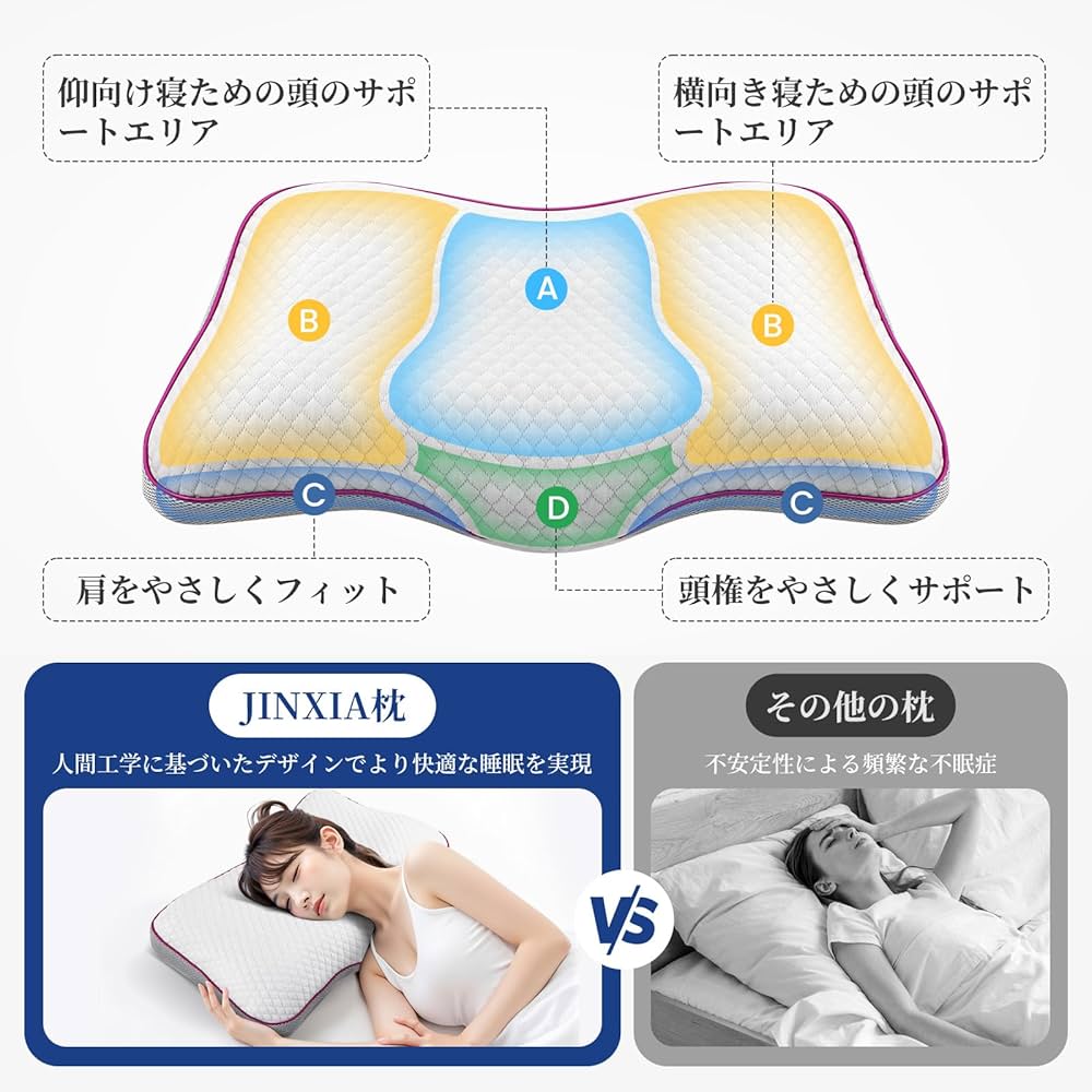 Amazon｜​​ジェル枕 TPE 枕 9段階調整 丸洗いOKの通気性 まくら