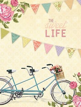 Paper House Productions The Sweet Life 8.25" Embossed Hardcover Lay-Flat Binding Journal