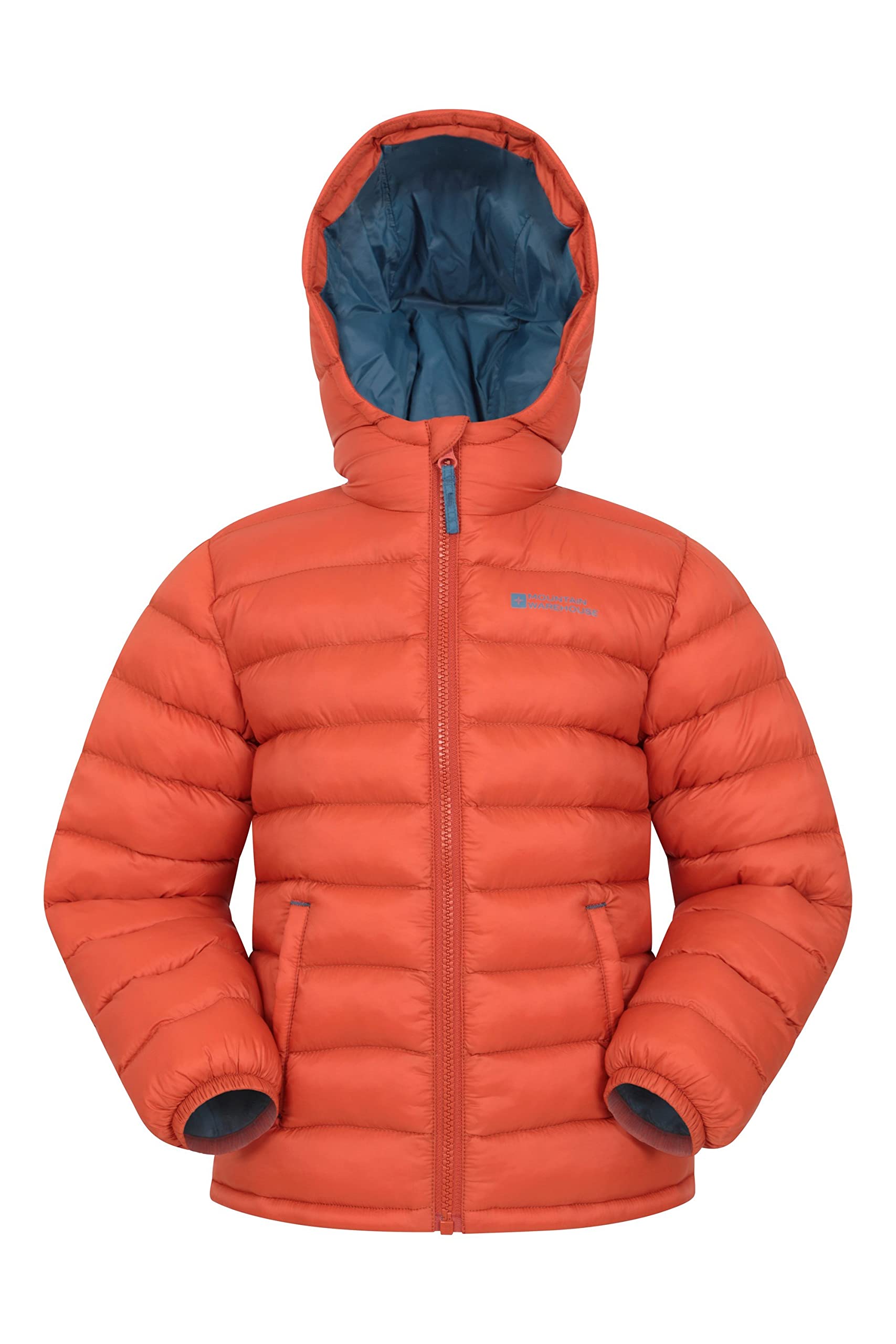 Mountain Warehouse Boys Orange Seasons Padded Kids Puffer Jacket - Water Resistant, Lightweight & Insulated Coat, & Girls - Spring Summer, School, Travel Kids Size 5-6 Years