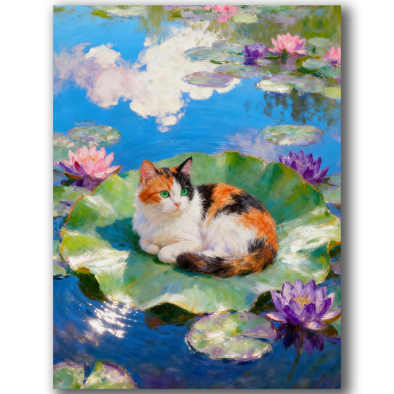 Dipingere Con i Numeri Adult Decorazioni Casa Fai Da Te 40×50cm Gattino | Paint By Numbers Animale Quadri Da Numerati Colorare Creativi Diy Passatempo Pittura Dipinti Regalo Donna Compleanno Idee