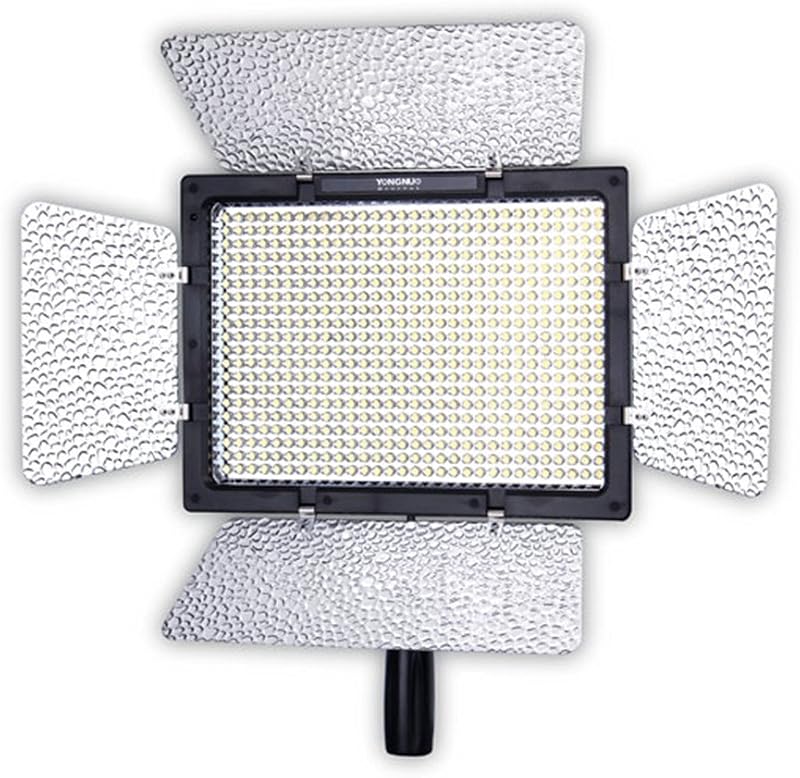 YN600L Pro Luz de vídeo LED Luz de estudio LED, con temperatura de color de 5600 K y brillo ajustable, para Canon Nikon Pentax Olympus Samsung Panasonic JVC, etc. Negro | YN-600L Brillo y temperatura de color ajustables, para videocámaras Canon Nikon Pentax Olympus Samsung Panasonic