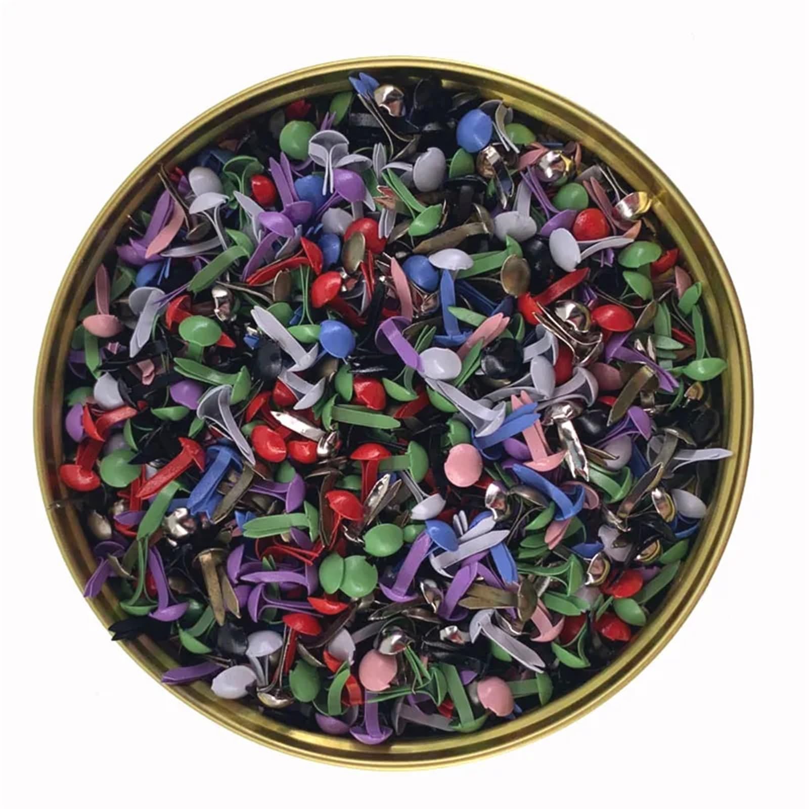 Splinten, 2000 Stück, 0,5 cm, Eisen, rund, Metall, Mini-Klammern für Scrapbooking, Zubehör, Verzierung, Befestigung, DIY, handgefertigte dekorative Brads, Bronzefarben