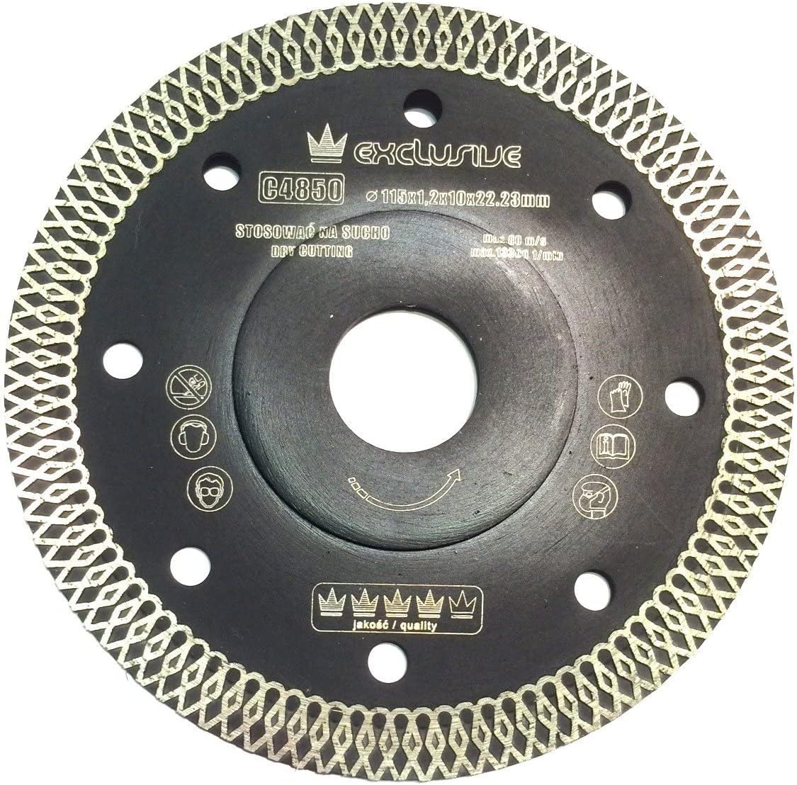 Richmann Exclusive super thin professional diamond disc blade 115x22.2 dry cutting, tile cutter (C4850)