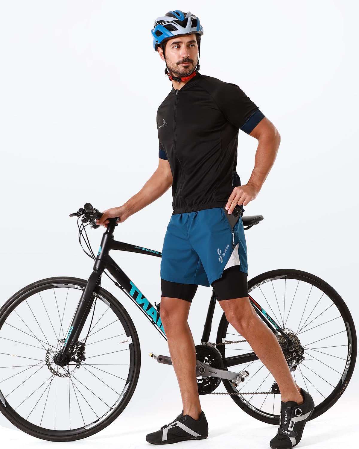 Sportneer Pantalon de cyclisme homme rembourrage 3D Taille M 3XL